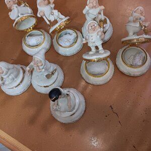 Disney Lenox Snow White & The Seven Dwarfs With Charms No Boxes